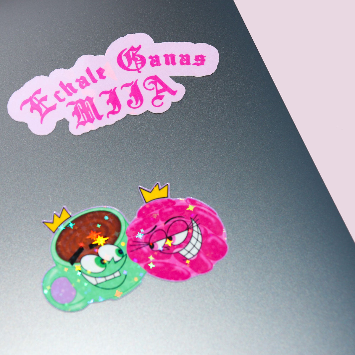 Echale Ganas Mija Magenta Sticker