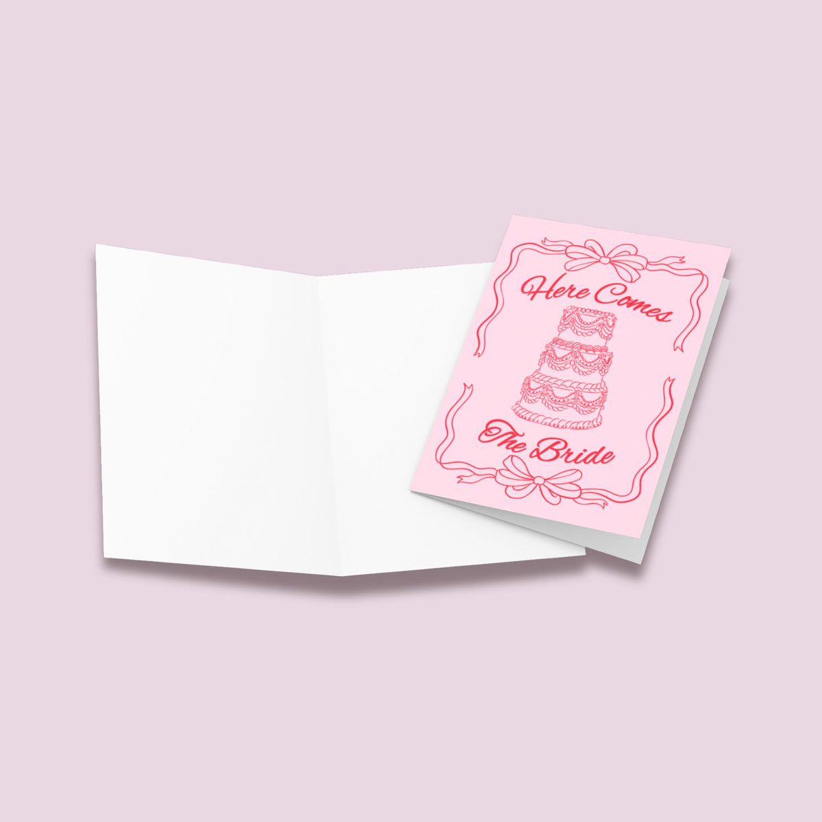 Here Comes the Bride Wedding Congratulations Card