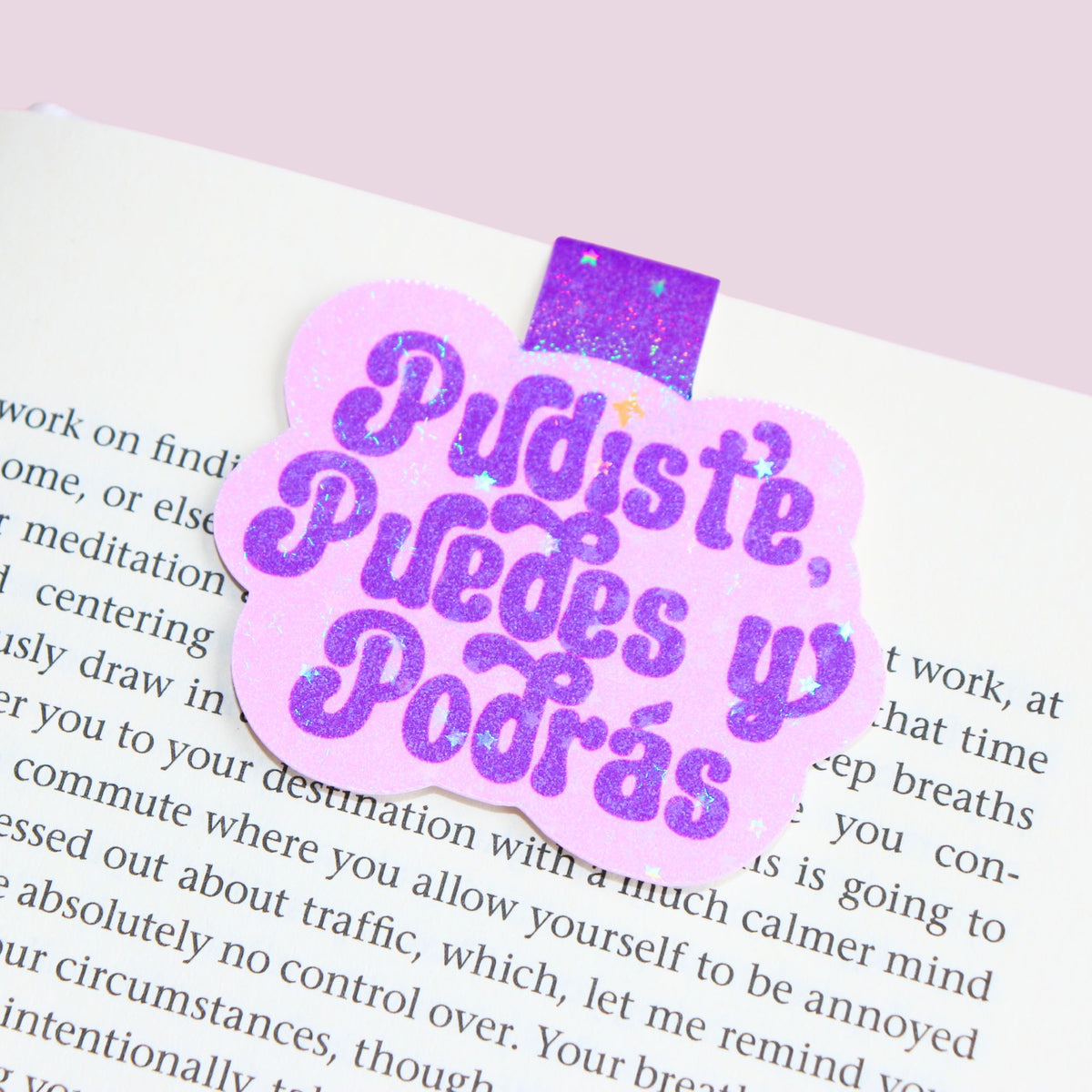 Purple Pudiste Magnetic Bookmark