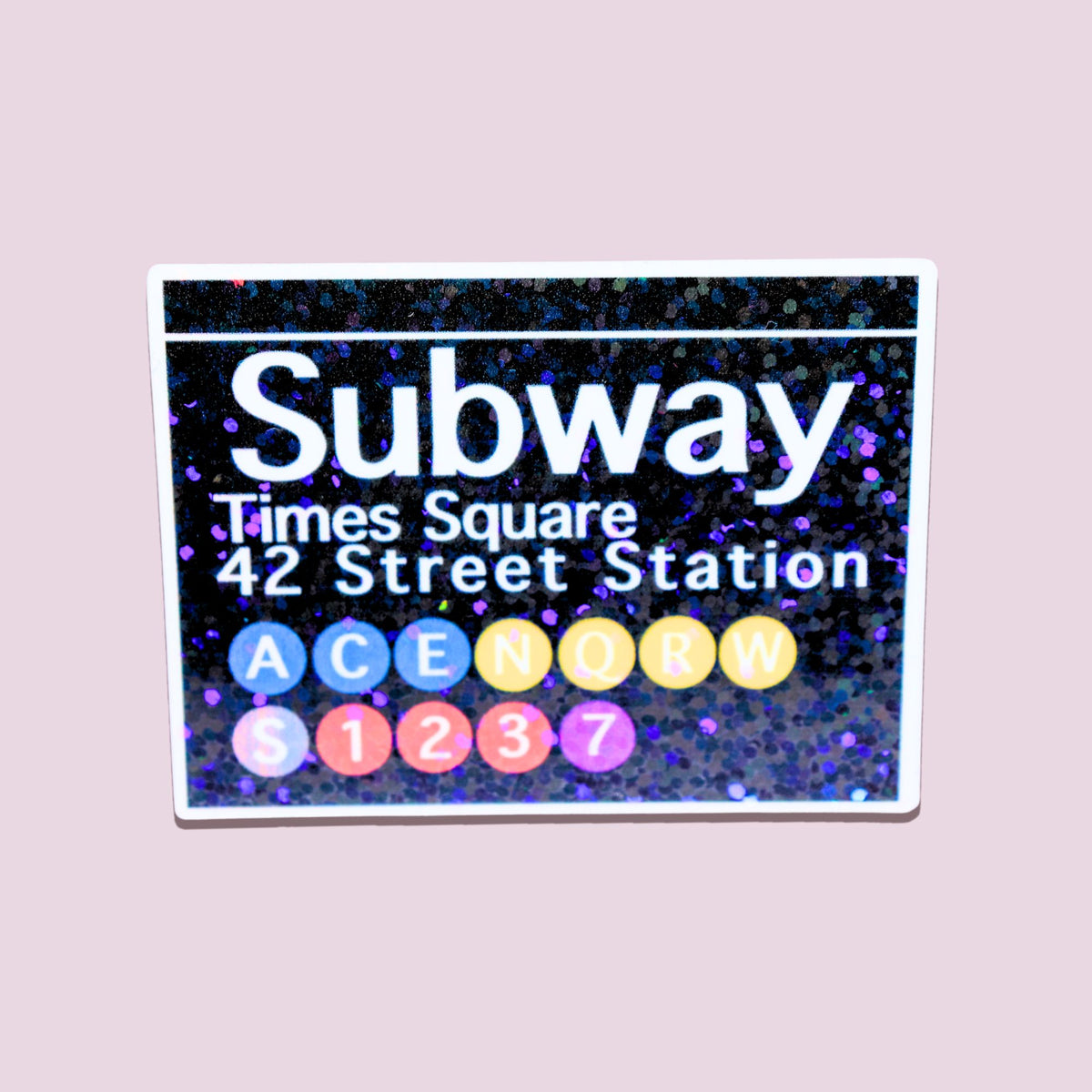 NYC Times Square Subway Station Sticker
