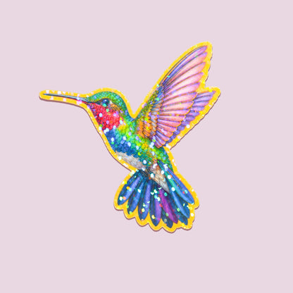 Holographic Hummingbird Sticker