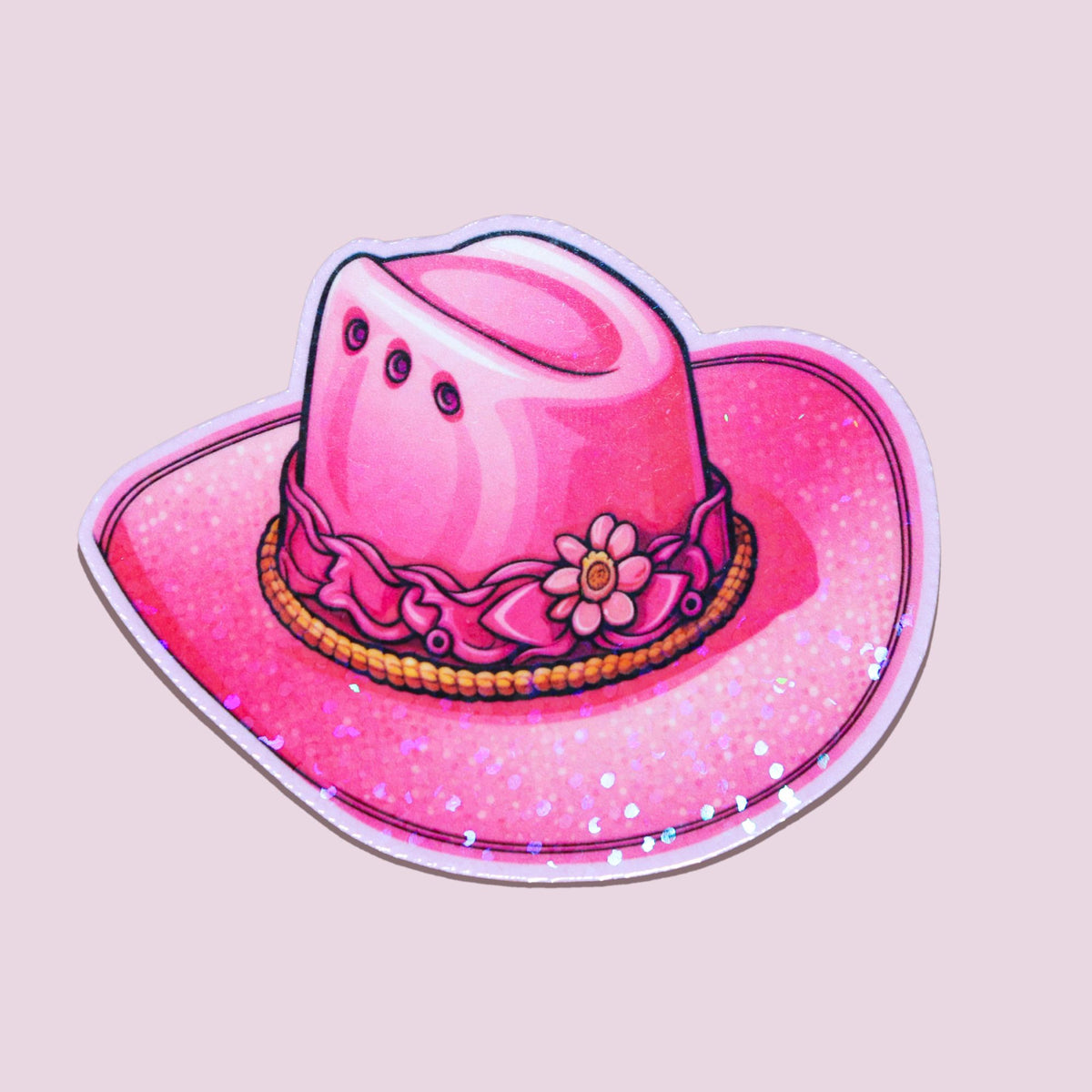 Pink Cowgirl Hat Sticker