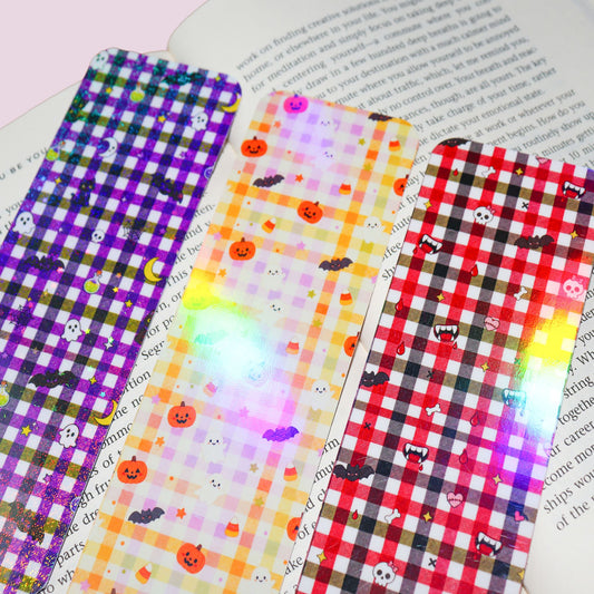 Halloween Gingham Bookmark Pack