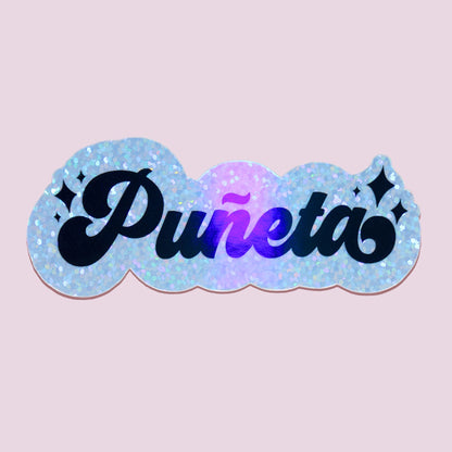 Puñeta Holographic Sticker