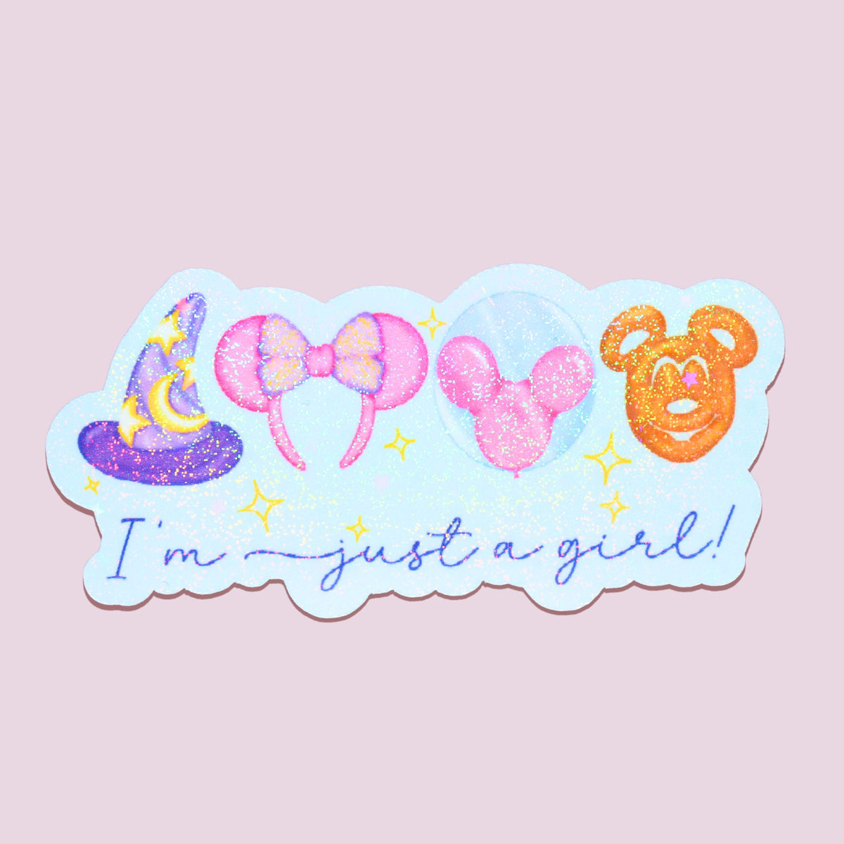 Im Just A Theme Park Girl Sticker