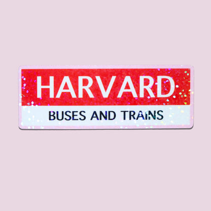 Harvard Buses & Trains Sticker