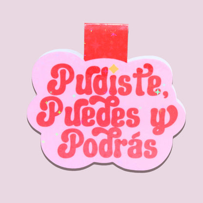 Pink Pudiste Magnetic Bookmark