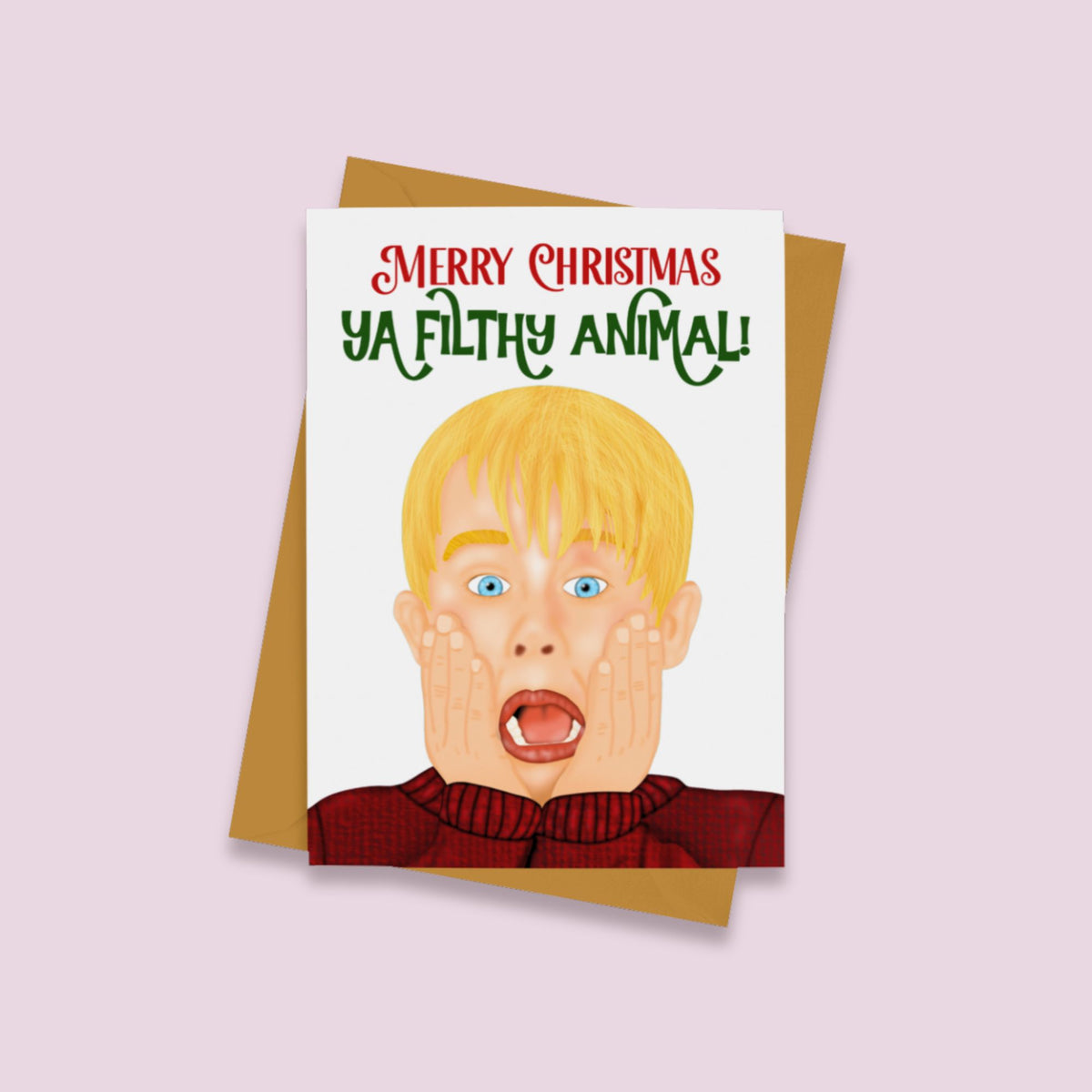 Funny Nostalgic Christmas Card