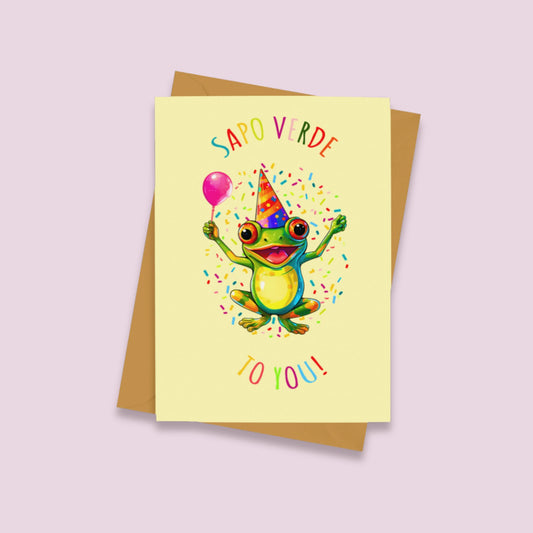 Sapo Verde To You Birthday Card