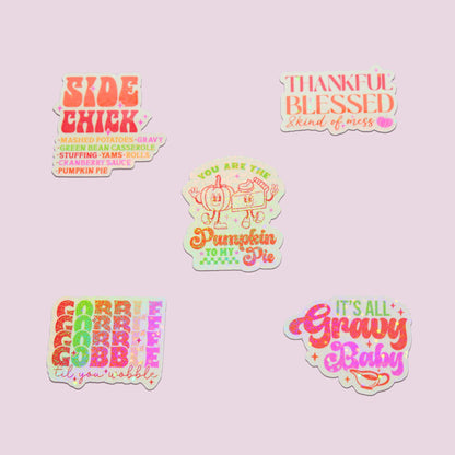 Thanksgiving Holographic Sticker Pack