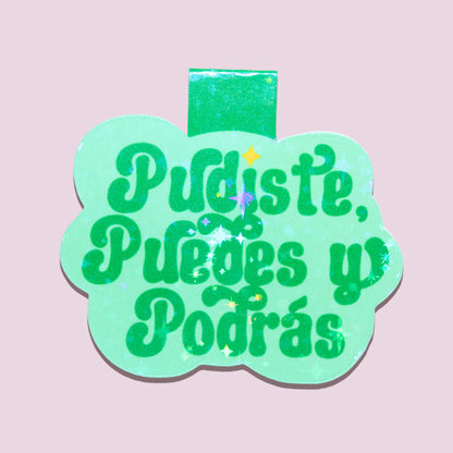 Green Pudiste Magnetic Bookmark