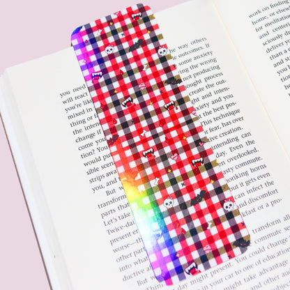 Vampire Gingham Bookmark