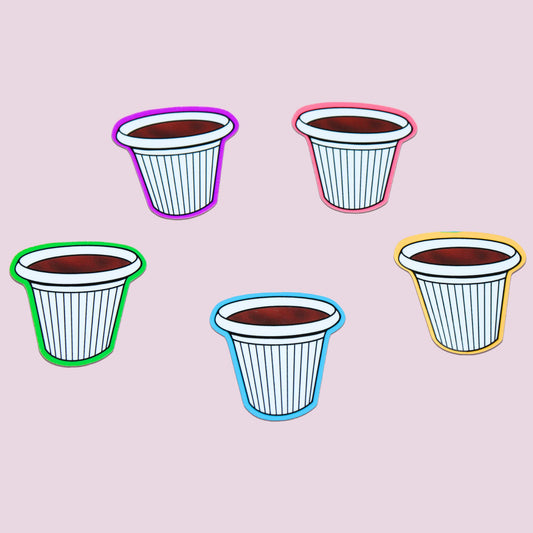 Colorful Cortadito Sticker Pack