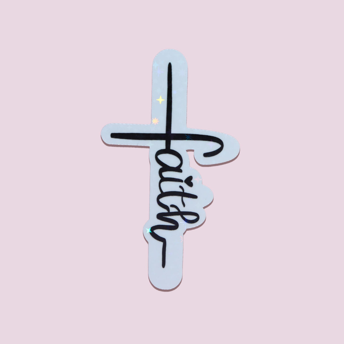 Faith Cross Vinyl Sticker