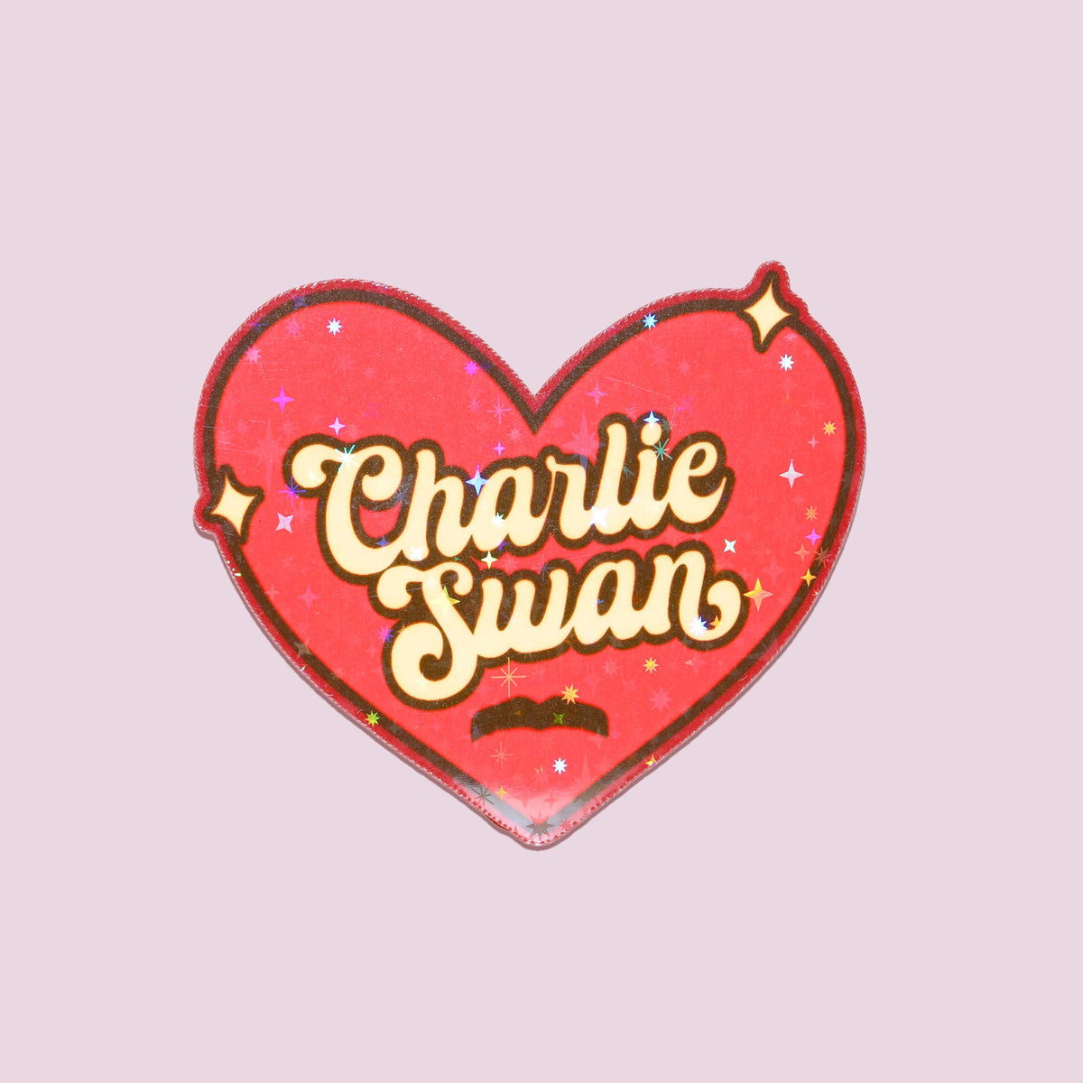 Charlie Heart Sticker