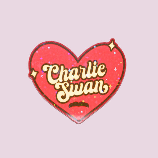 Charlie Heart Sticker