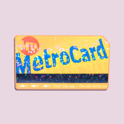 New York City Metro Card Sticker