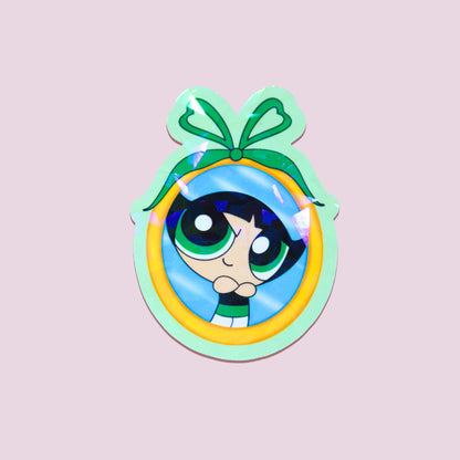 Buttercup Coquette Mirror Sticker