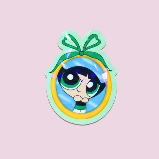 Buttercup Coquette Mirror Sticker