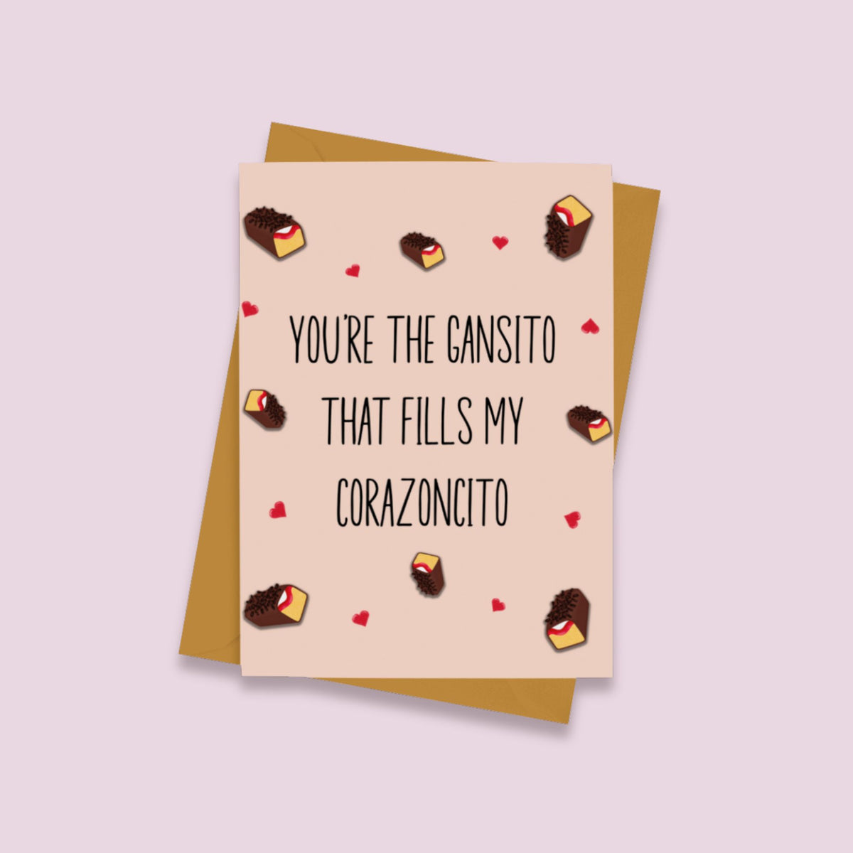 Gansito That Fills My Corazoncito Valentines Day Card