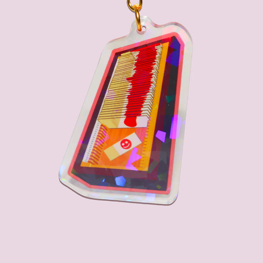 Forensic Blood Slide Keychain