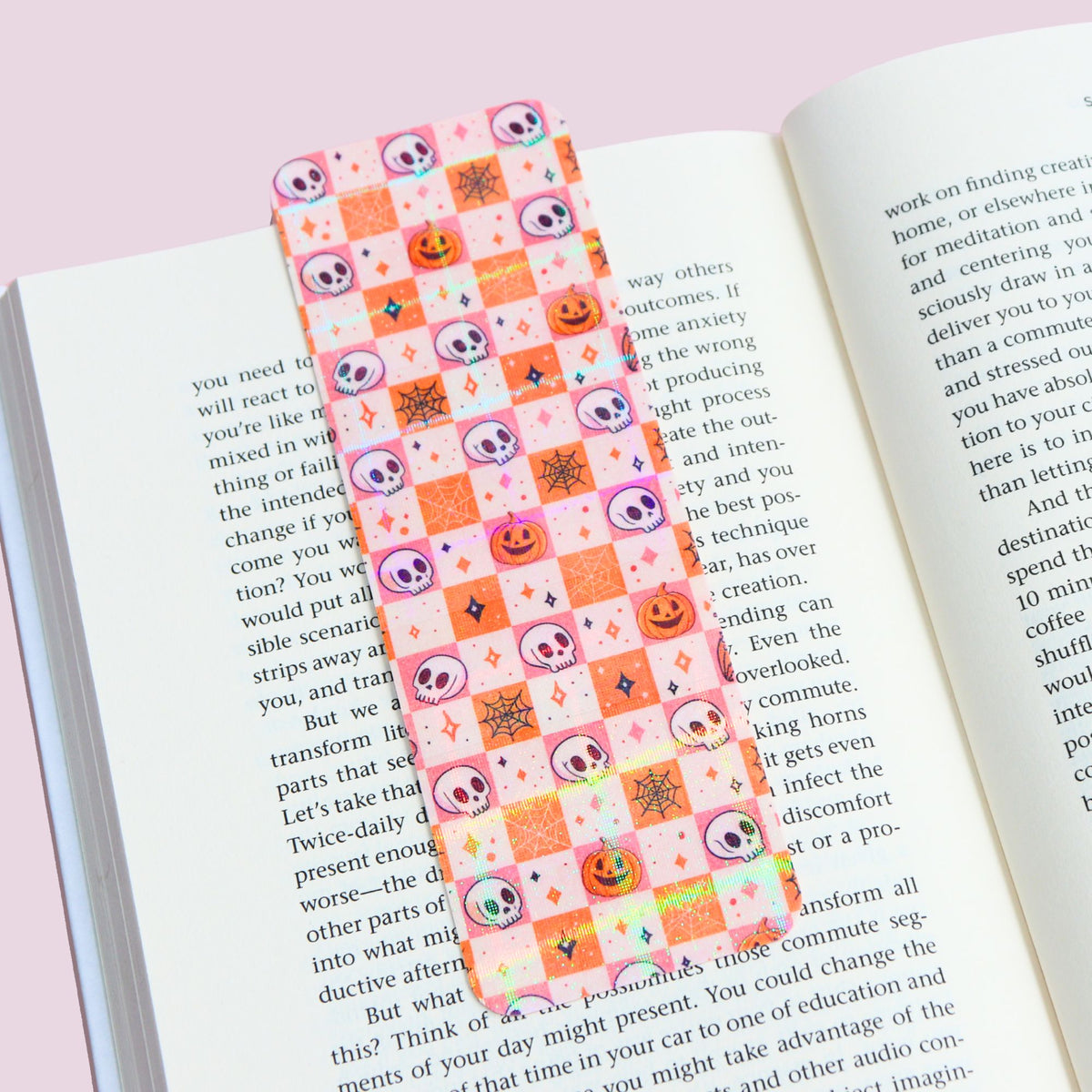 Checkered Halloween Bookmark
