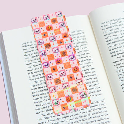 Checkered Halloween Bookmark
