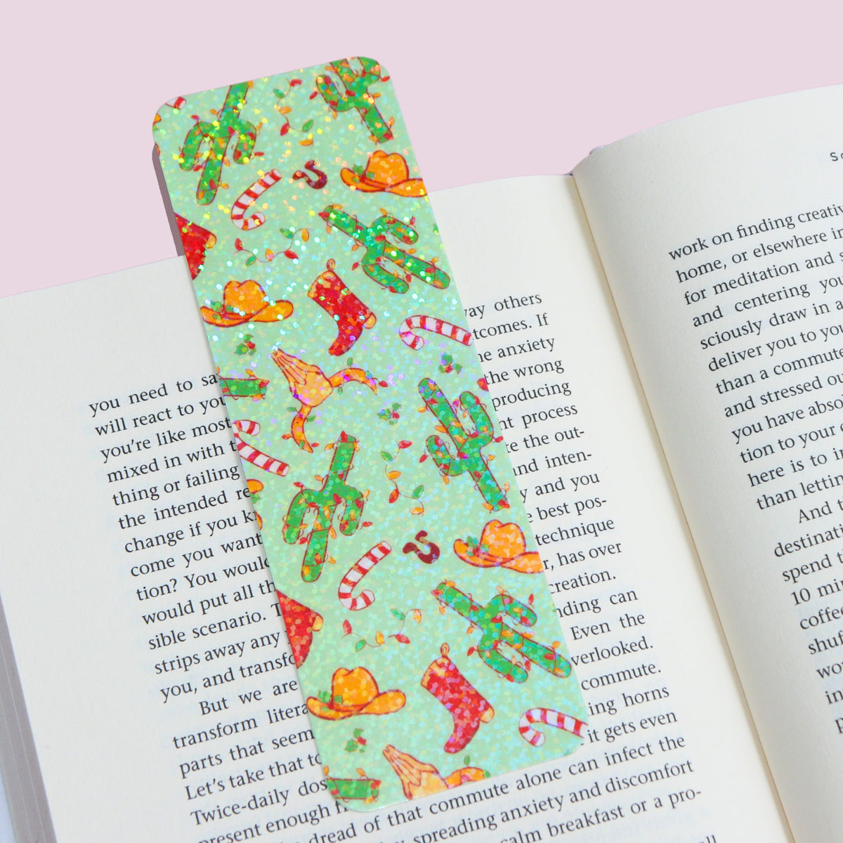 Western Christmas Bookmark