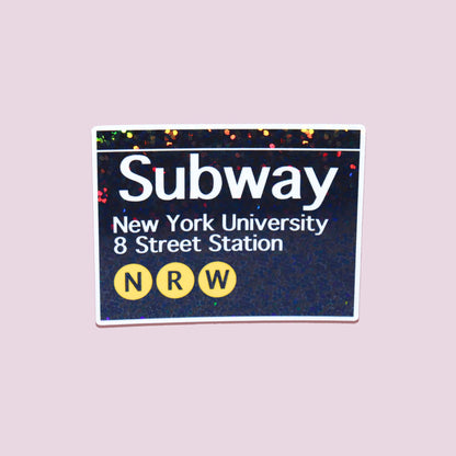 New York University Subway Sticker