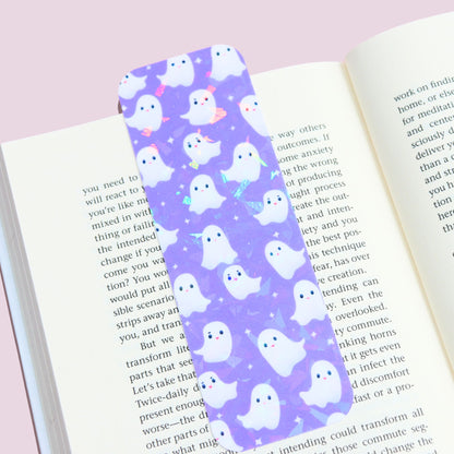 Holographic Spooky Ghost Bookmark