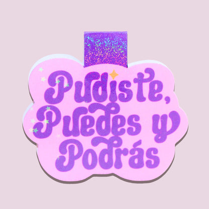 Purple Pudiste Magnetic Bookmark