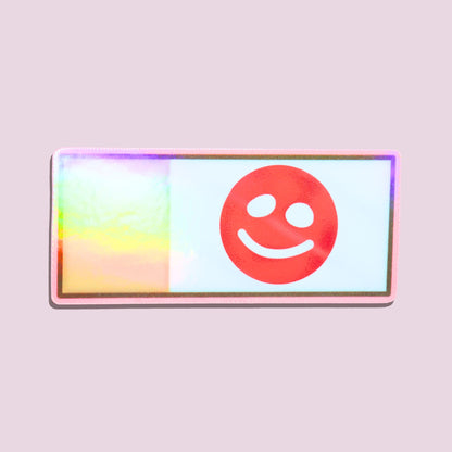 Smiley Face Blood Slide Sticker