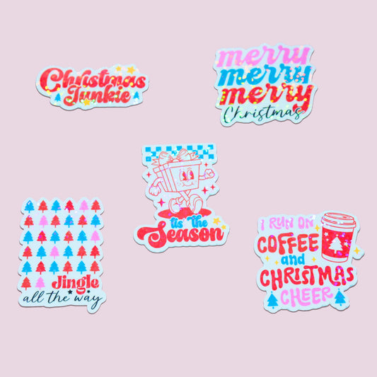 Christmas Holographic Sticker Pack