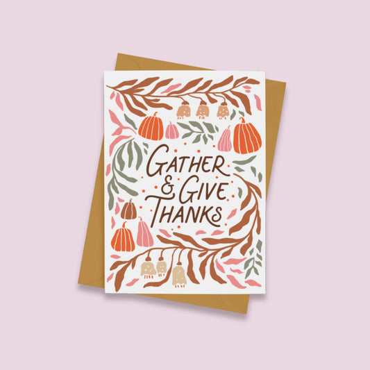 Gather & Give Thanksgiving Card