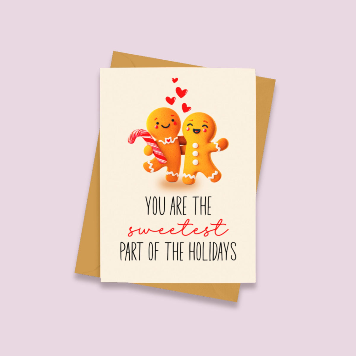 Gingerbread Love Christmas Card