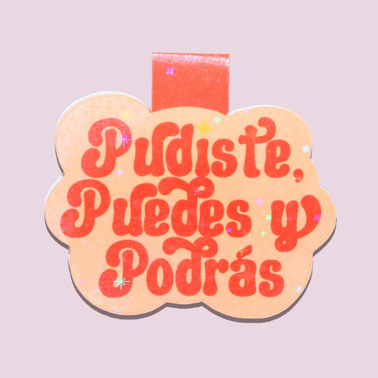 Orange Pudiste Magnetic Bookmark