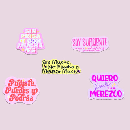 Spanish Affirmation Sticker Pack #1