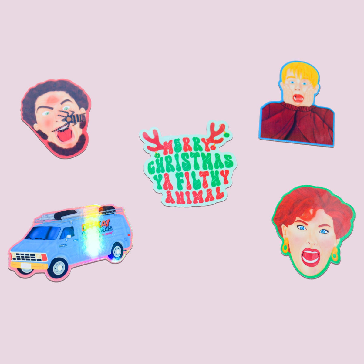 Nostalgic Christmas Movie Sticker Pack