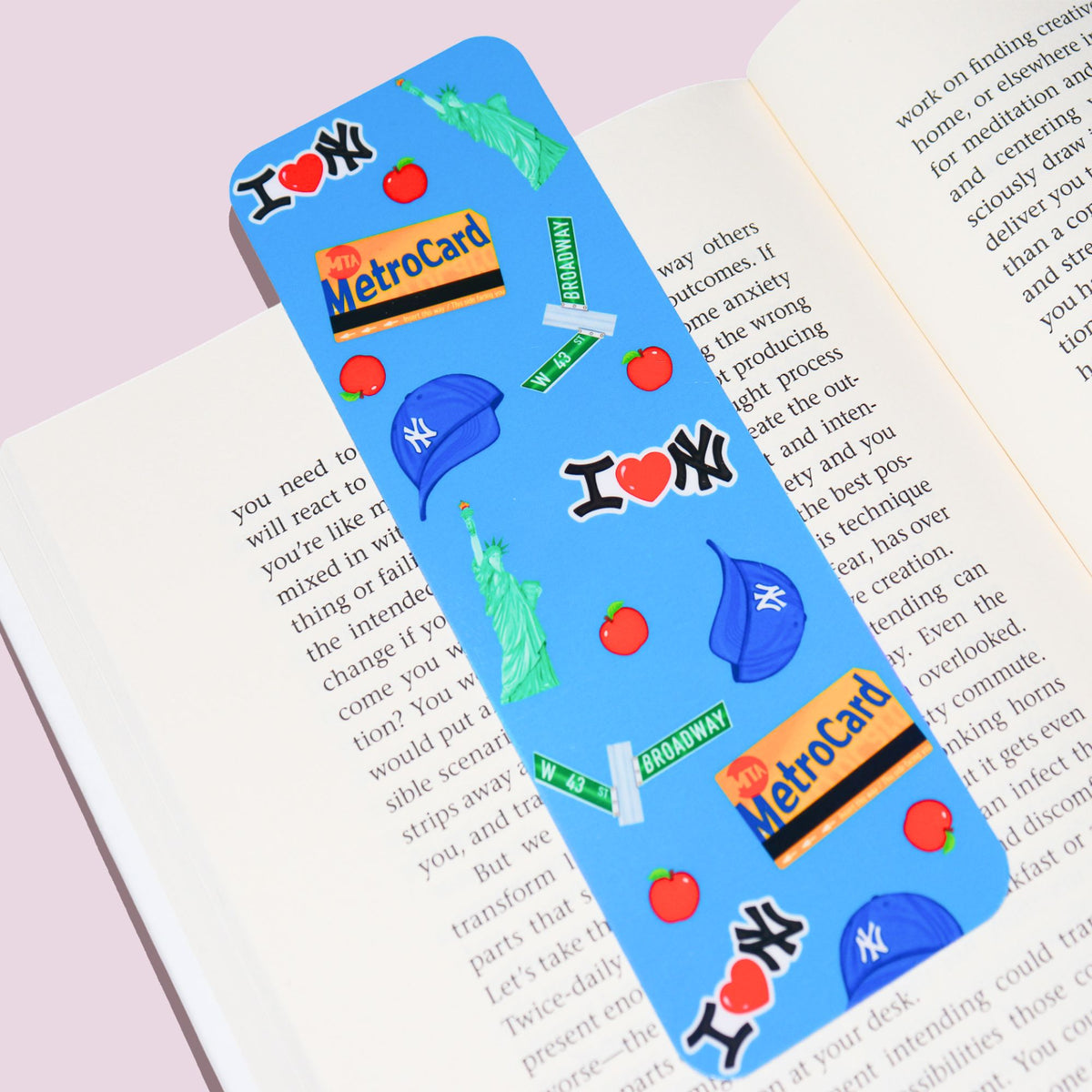 Blue NYC Icon Bookmark
