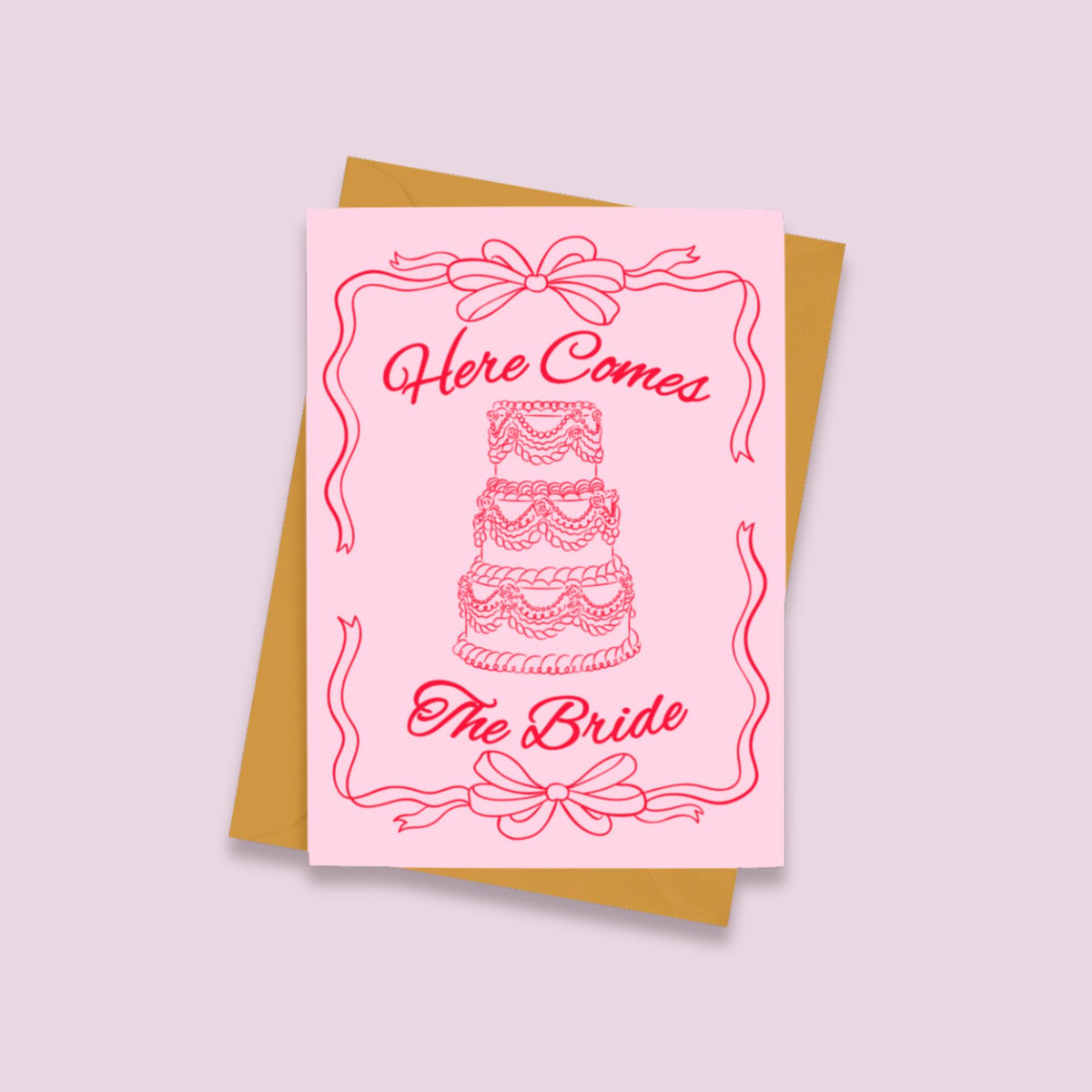 Here Comes the Bride Wedding Congratulations Card