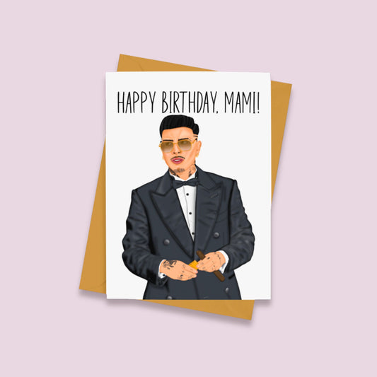Reggaeton Happy Birthday Mami Card