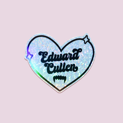 Vampire Edward Heart Sticker