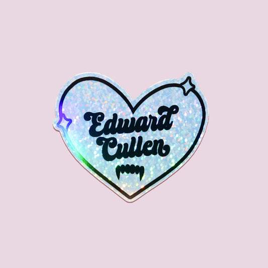 Vampire Edward Heart Sticker