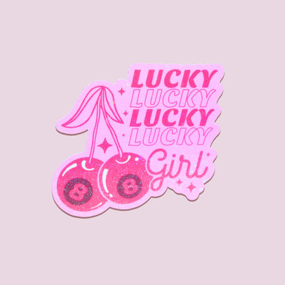 Lucky Lucky Girl Sticker