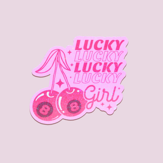 Lucky Lucky Girl Sticker
