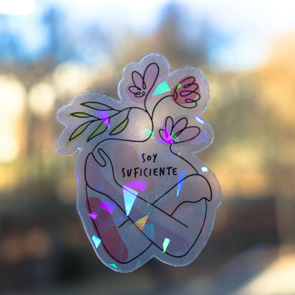 Soy Suficiente Sun Catcher Sticker