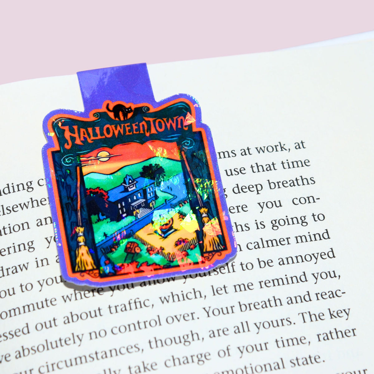 Spooky Town Magnetic Bookmark