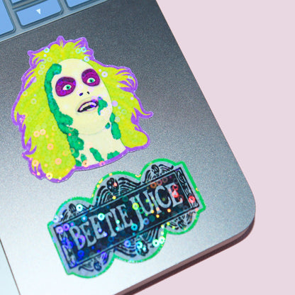 Retro Spooky Movie Sticker Pack