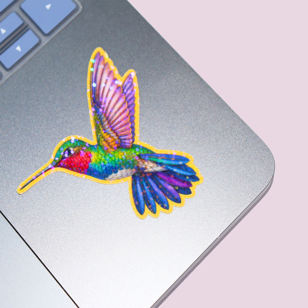 Holographic Hummingbird Sticker