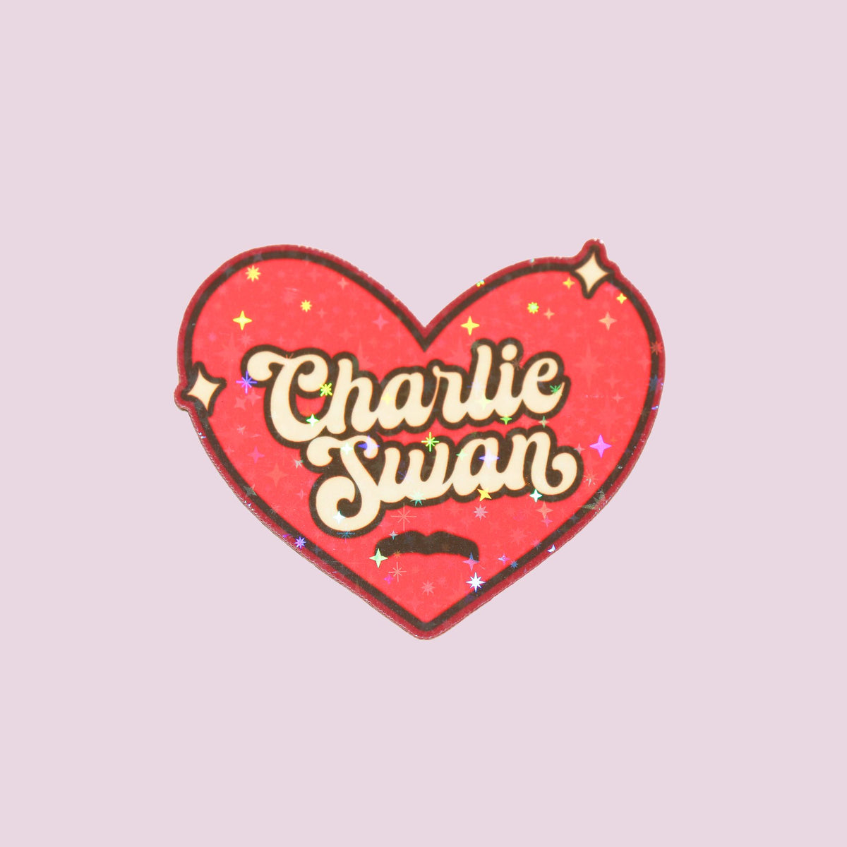Charlie Heart Sticker